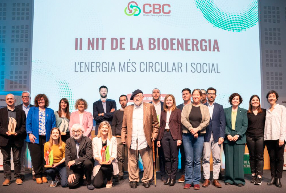 Guardonats premis bioenergia II Nit de la Bioenergia a Catalunya